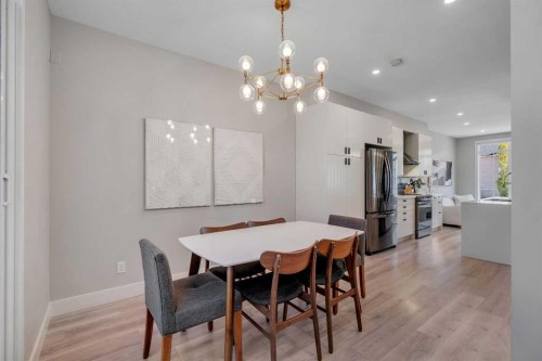 1227 12 Street Sw, Calgary, AB - Indoor Photo Showing Dining Room