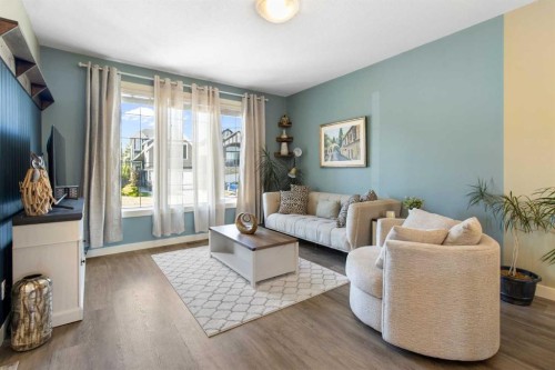 112 Fireside Crescent, Cochrane, AB - Indoor Photo Showing Living Room