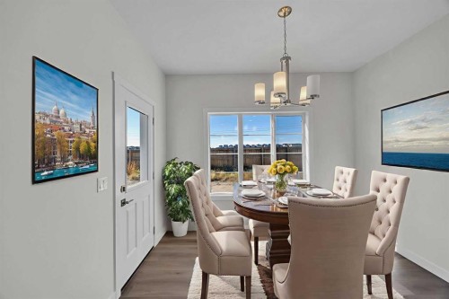 139 Homestead Common Ne, Calgary, AB - Indoor Photo Showing Dining Room