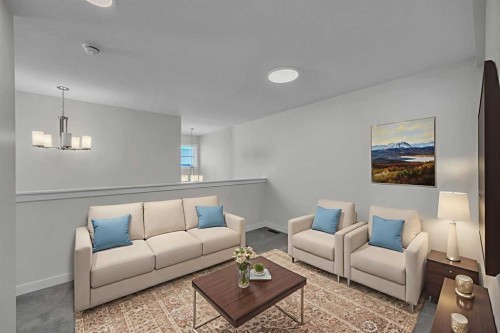139 Homestead Common Ne, Calgary, AB - Indoor Photo Showing Living Room