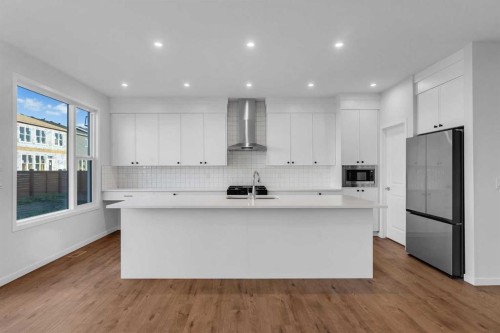 50 Setonstone Manor Se, Calgary, AB - Indoor Photo Showing Kitchen With Upgraded Kitchen