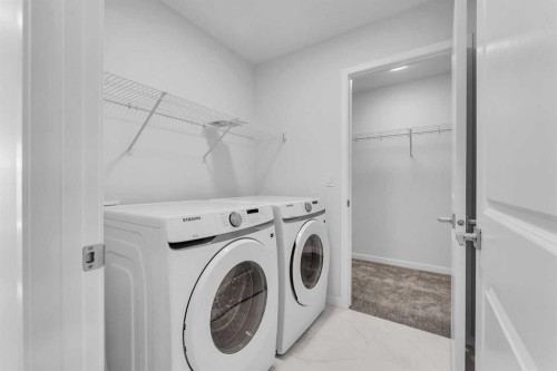 50 Setonstone Manor Se, Calgary, AB - Indoor Photo Showing Laundry Room