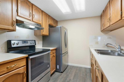 103-2011 University Drive Nw, Calgary, AB - Indoor Photo Showing Kitchen With Double Sink
