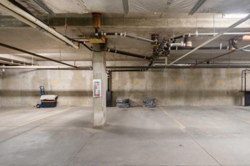 1111-211 Aspen Stone Boulevard Sw, Calgary, AB - Indoor Photo Showing Garage
