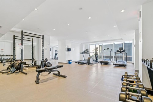 426-615 6 Avenue Se, Calgary, AB - Indoor Photo Showing Gym Room