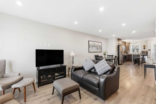 146 Red Embers Gate Ne, Calgary, AB - Indoor Photo Showing Living Room
