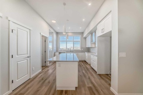 1058 Sawgrass Link Nw, Airdrie, AB - Indoor Photo Showing Kitchen With Upgraded Kitchen