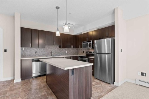 310-11 Millrise Drive Sw, Calgary, AB - Indoor Photo Showing Kitchen With Stainless Steel Kitchen With Upgraded Kitchen