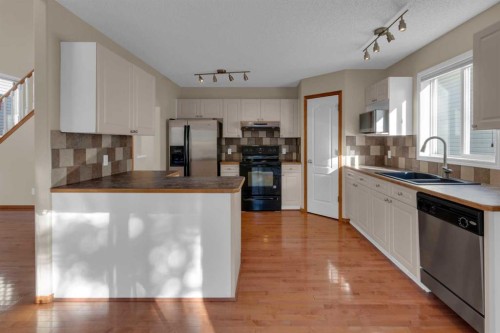 202 Citadel Circle Nw, Calgary, AB - Indoor Photo Showing Kitchen With Double Sink