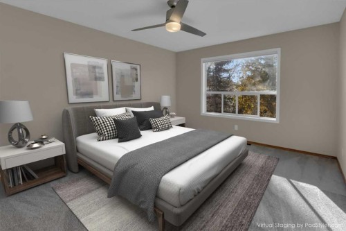 202 Citadel Circle Nw, Calgary, AB - Indoor Photo Showing Bedroom