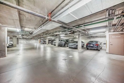 2212-700 Willowbrook Road Nw, Airdrie, AB - Indoor Photo Showing Garage