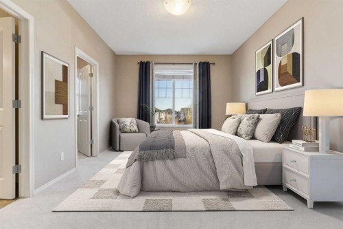 34 Kingsland Close, Airdrie, AB - Indoor Photo Showing Bedroom