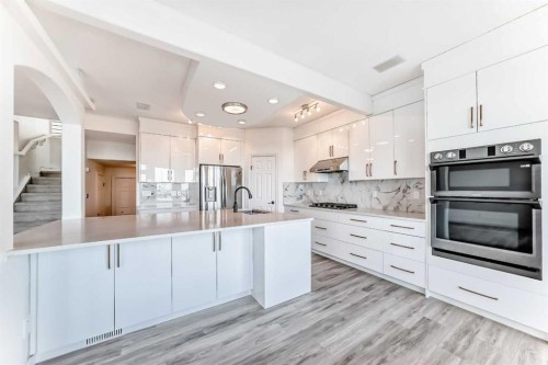 50 Hampstead Terrace Nw, Calgary, AB - Indoor Photo Showing Kitchen With Upgraded Kitchen