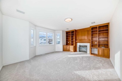 50 Hampstead Terrace Nw, Calgary, AB - Indoor With Fireplace