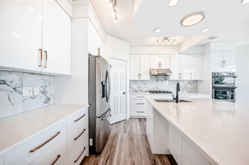 50 Hampstead Terrace Nw, Calgary, AB - Indoor Photo Showing Kitchen With Upgraded Kitchen