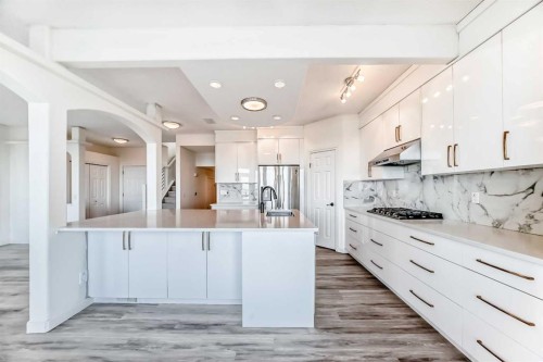 50 Hampstead Terrace Nw, Calgary, AB - Indoor Photo Showing Kitchen With Upgraded Kitchen