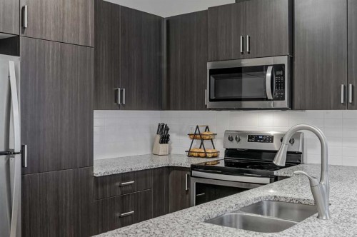 92 Walden Lane Se, Calgary, AB - Indoor Photo Showing Kitchen With Stainless Steel Kitchen With Double Sink With Upgraded Kitchen