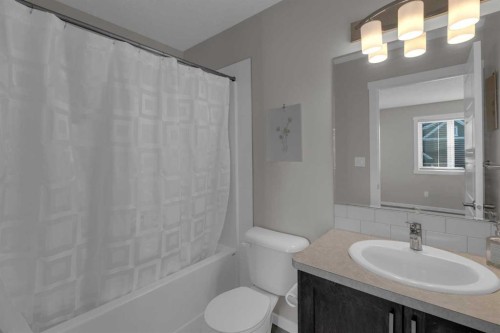 108-2400 Ravenswood View Se, Airdrie, AB - Indoor Photo Showing Bathroom