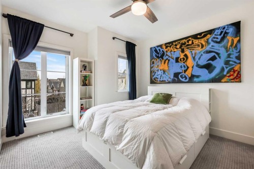 96 Beny-Sur-Mer Road Sw, Calgary, AB - Indoor Photo Showing Bedroom