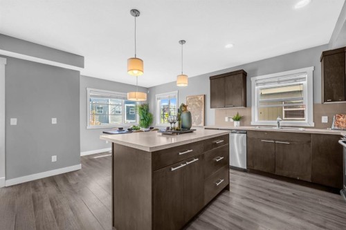 714 Redstone View Ne, Calgary, AB - Indoor Photo Showing Kitchen With Upgraded Kitchen