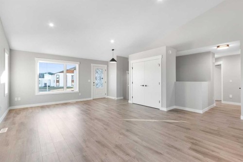 3422 Victory Way, Olds, AB - Indoor With Fireplace