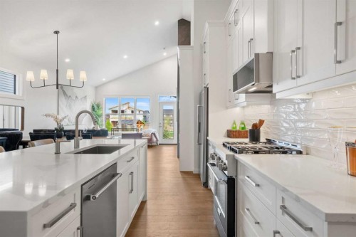 218 Mitchell Heath Nw, Calgary, AB - Indoor Photo Showing Kitchen With Upgraded Kitchen