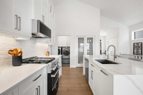 218 Mitchell Heath Nw, Calgary, AB - Indoor Photo Showing Kitchen With Upgraded Kitchen