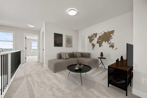 494 Kinniburgh Loop, Chestermere, AB - Indoor Photo Showing Living Room