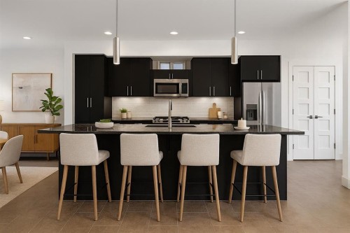 2013 24A Street Sw, Calgary, AB - Indoor Photo Showing Kitchen With Stainless Steel Kitchen With Upgraded Kitchen