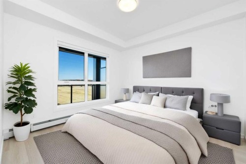 7211-1802 Mahogany Boulevard Se, Calgary, AB - Indoor Photo Showing Bedroom