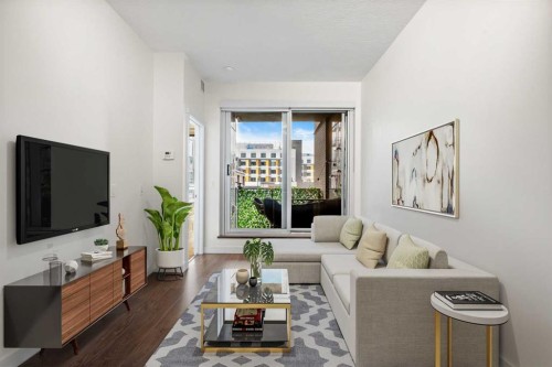 202-88 9 Street Ne, Calgary, AB - Indoor Photo Showing Living Room
