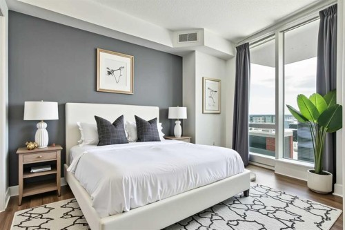 2304-433 11 Avenue Se, Calgary, AB - Indoor Photo Showing Bedroom