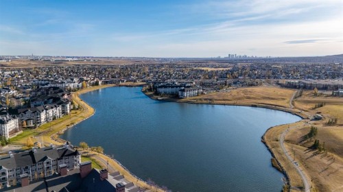 128 Country Village Manor Ne, Calgary, AB - Outdoor With Body Of Water With View