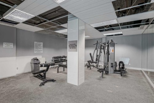 307-4944 Dalton Drive Nw, Calgary, AB - Indoor Photo Showing Gym Room