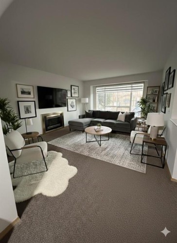 99 Martinwood Road Ne, Calgary, AB - Indoor Photo Showing Living Room