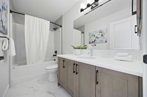 1398 Bayview Crescent Sw, Airdrie, AB - Indoor Photo Showing Bathroom