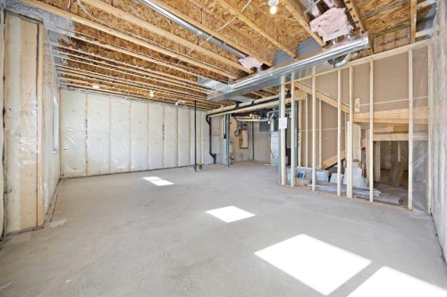 1398 Bayview Crescent Sw, Airdrie, AB - Indoor Photo Showing Basement