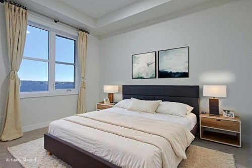 1401-81 Arbour Lake View Nw, Calgary, AB - Indoor Photo Showing Bedroom