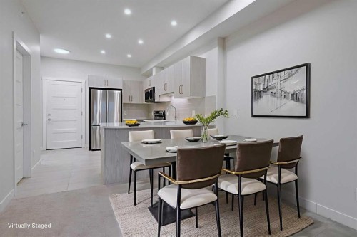 1401-81 Arbour Lake View Nw, Calgary, AB - Indoor Photo Showing Dining Room