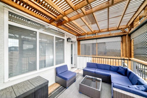 1368 Lackner Boulevard, Carstairs, AB - Outdoor With Deck Patio Veranda With Exterior