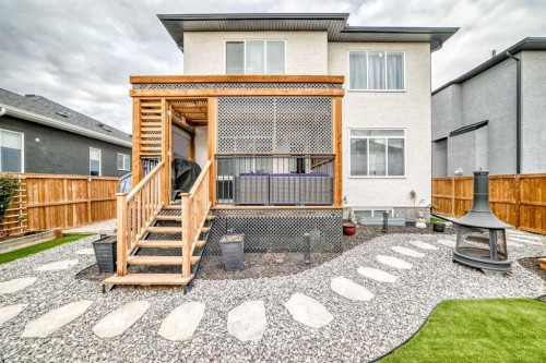 1368 Lackner Boulevard, Carstairs, AB - Outdoor With Deck Patio Veranda With Exterior