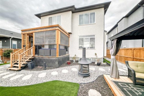 1368 Lackner Boulevard, Carstairs, AB - Outdoor With Deck Patio Veranda With Exterior