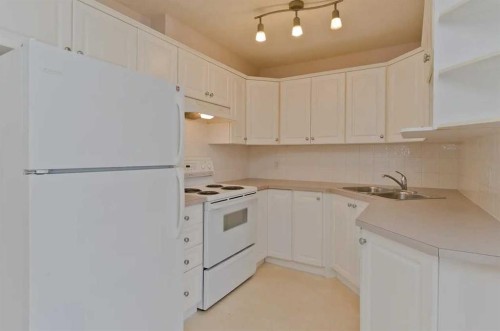 17-170 N Railway Street, Okotoks, AB - Indoor Photo Showing Kitchen With Double Sink