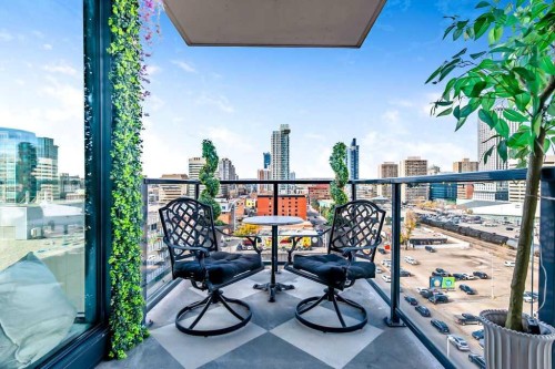 903-1010 6 Street Sw, Calgary, AB - Outdoor With Balcony