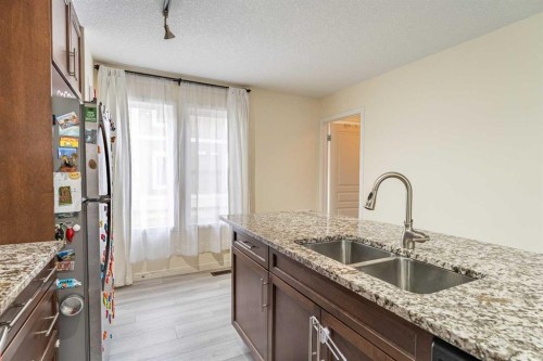 37 Auburn Bay Link Se, Calgary, AB - Indoor Photo Showing Kitchen With Double Sink With Upgraded Kitchen