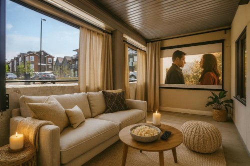 2113-350 Livingston Common Ne, Calgary, AB -  Photo Showing Living Room