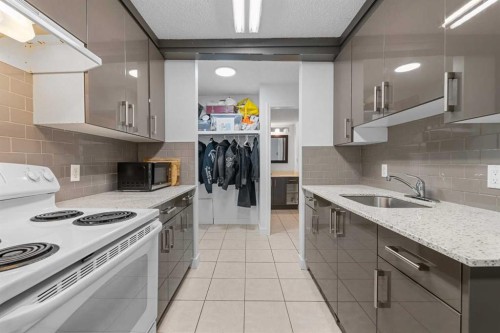 205-4328 4 Street Nw, Calgary, AB - Indoor Photo Showing Kitchen