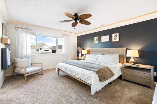 163 Cranarch Landing Se, Calgary, AB - Indoor Photo Showing Bedroom