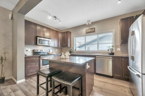 32 Copperpond Heights Se, Calgary, AB - Indoor Photo Showing Kitchen With Stainless Steel Kitchen