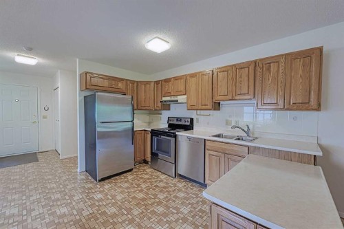 21 Welch Crescent, Okotoks, AB - Indoor Photo Showing Kitchen With Double Sink